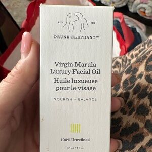 Drunk Elephant Marula Oil with Bright Yellow Accents